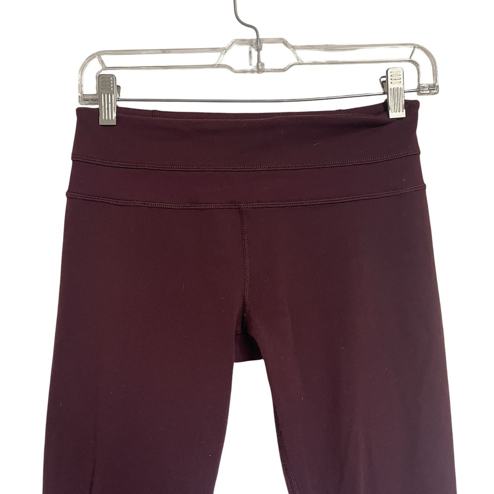 Lululemon Align Leggings Burgundy High Rise‎ Full Length Athleisure Women Size 4 - Picture 6 of 10